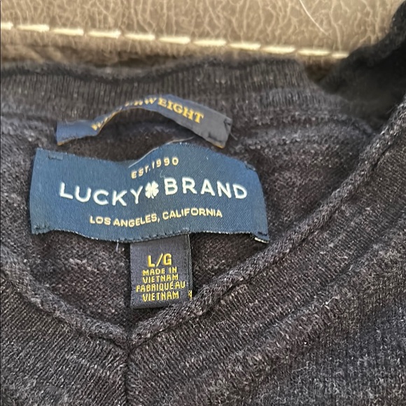 Lucky Brand Men's Black Sweater Large - Picture 2 of 2